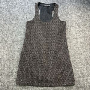 ANTHROPOLOGIE What Comes Around Goes Around Dress Woman Medium Brown Tweed Mini